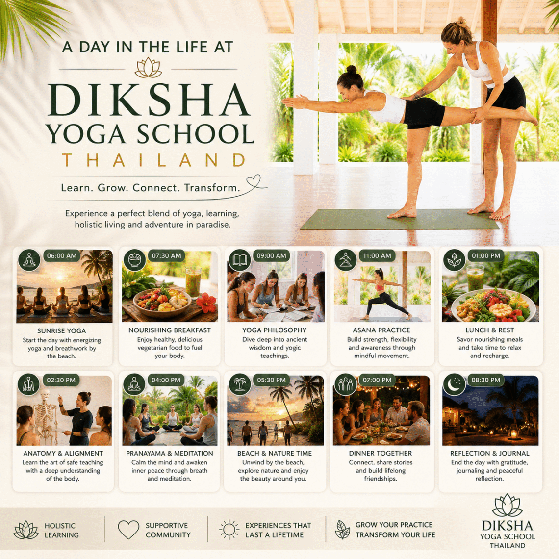 Day Life Diksha Yoga School Thailand