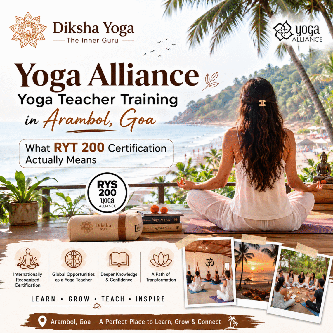 Yoga Alliance Yoga TTC in Arambol Goa