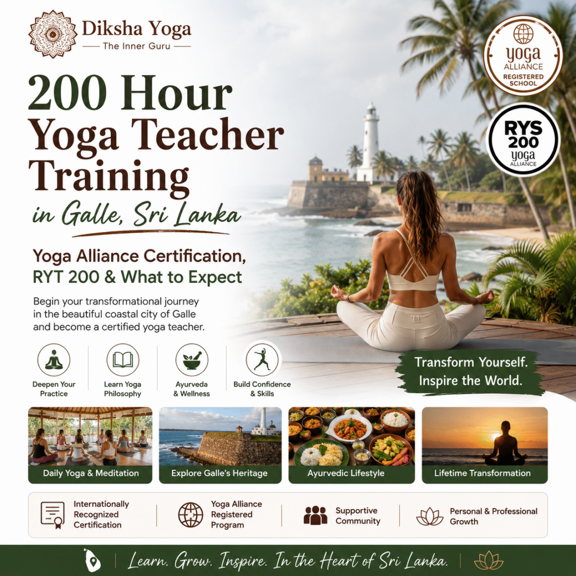 200 Hour Yoga TTC in Galle Srilanka