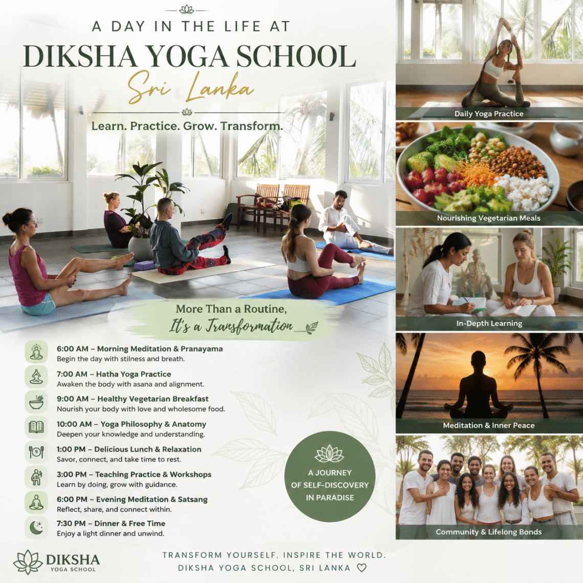 Day Life Diksha Yoga School Sri Lanka