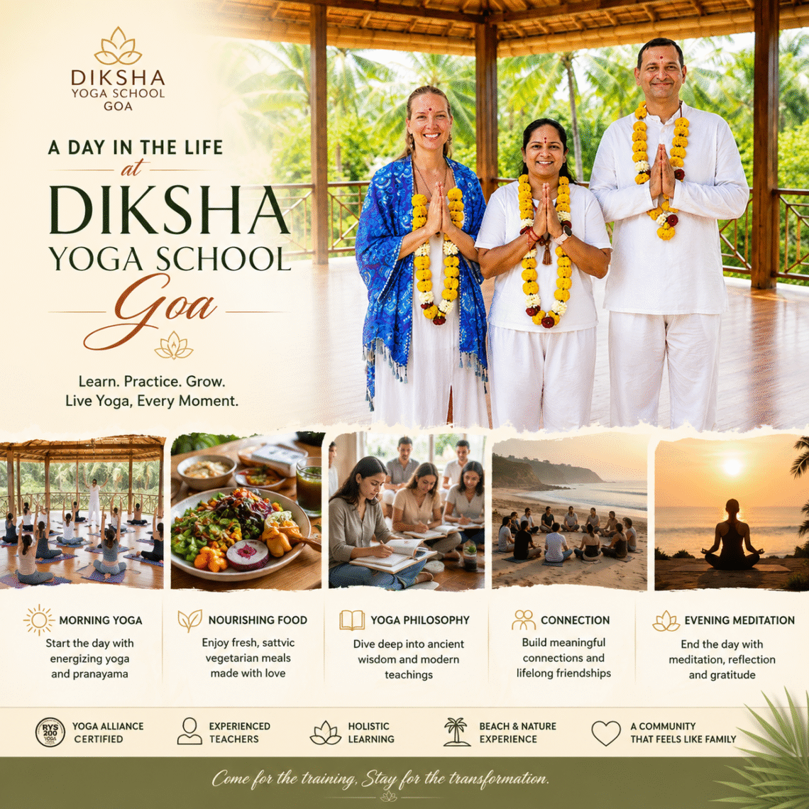 Day Life Diksha Yoga School Goa