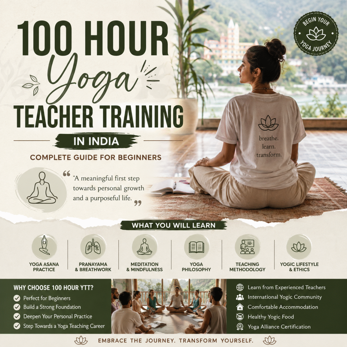 100 Hour Yoga Teacher Training in India