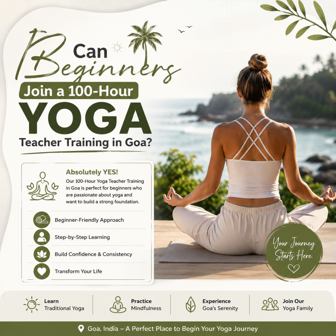 Join a 100 Hour Yoga Teacher Training in Goa