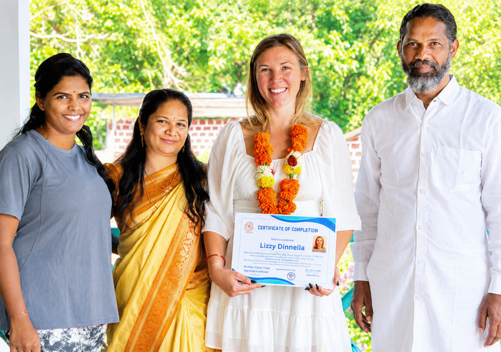 Traditional Graduation ceremony at Diksha Yoga School in Goa