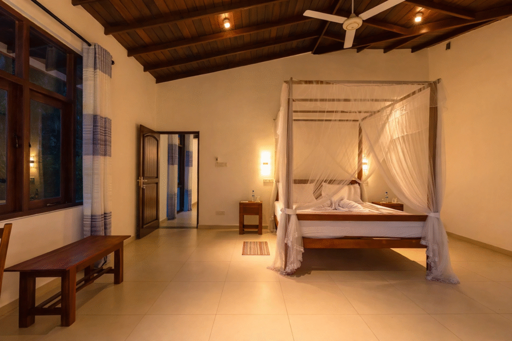 Private room included in yoga teacher training in Sri Lanka cost