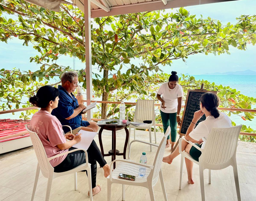residential yoga teacher training experience in Koh Samui Thailand