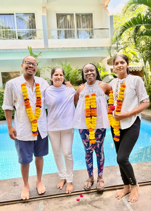 Yoga students